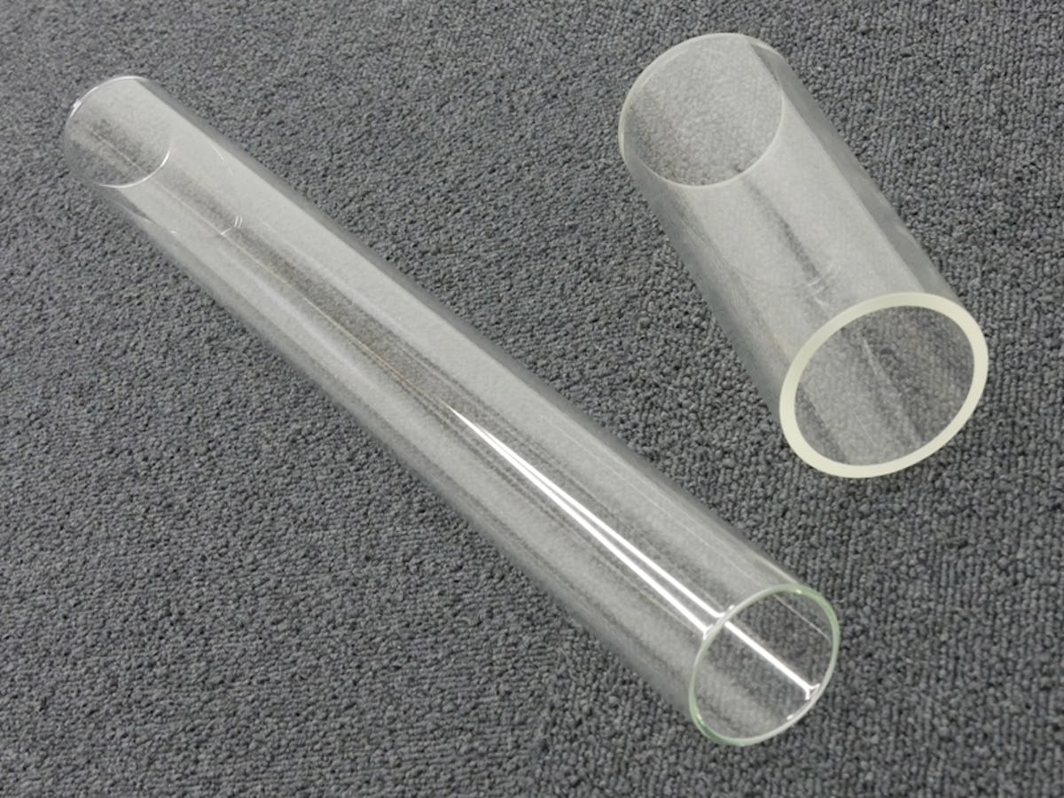 太いガラス管