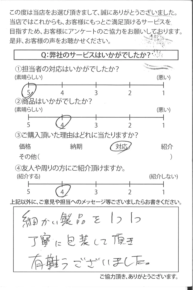 香川県のS様より