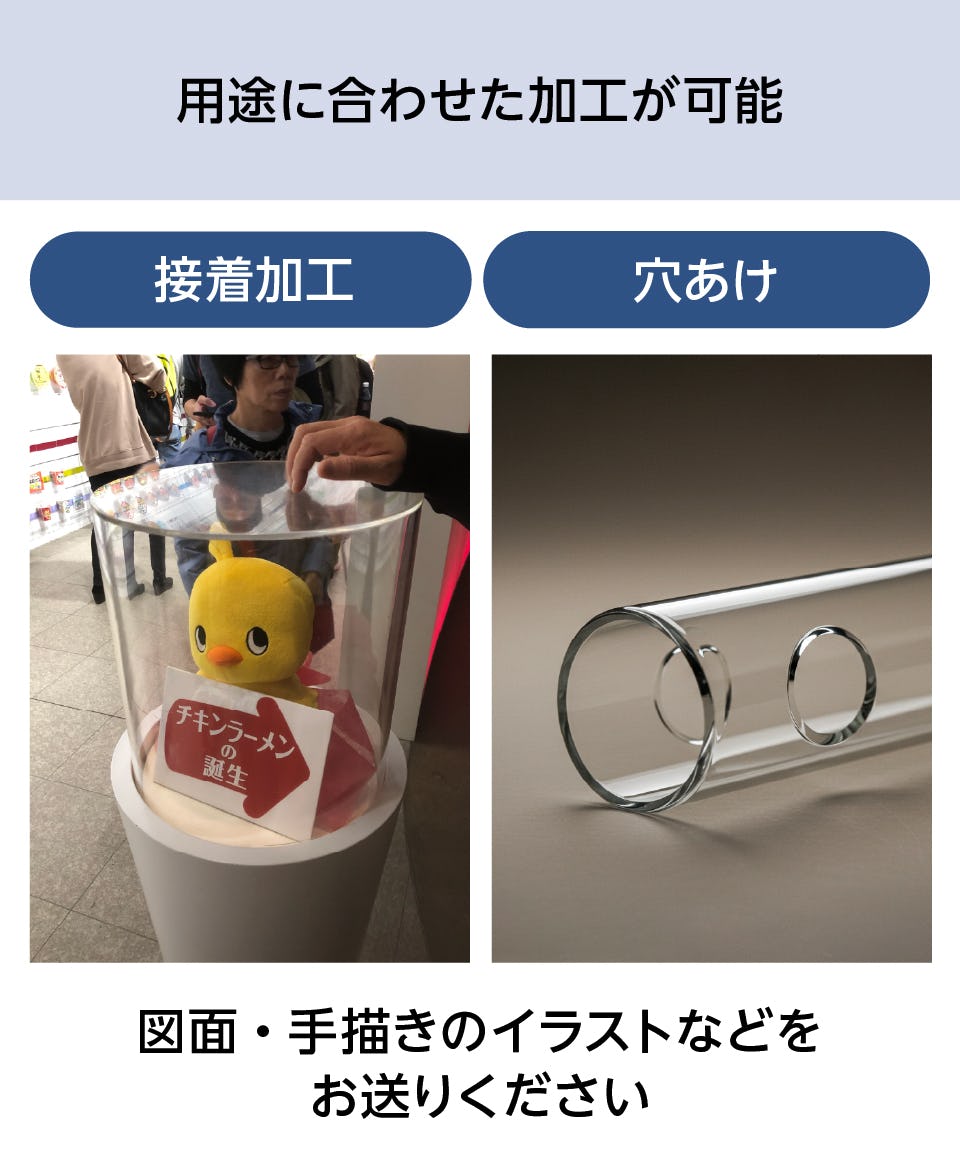 まとめ アクリルパイプ 20φ×2.0 50cm×2本〔×3セット〕 クーポン配布中\u0026スーパーSALE対象（まとめ）アクリルパイプ 25φ×2.0