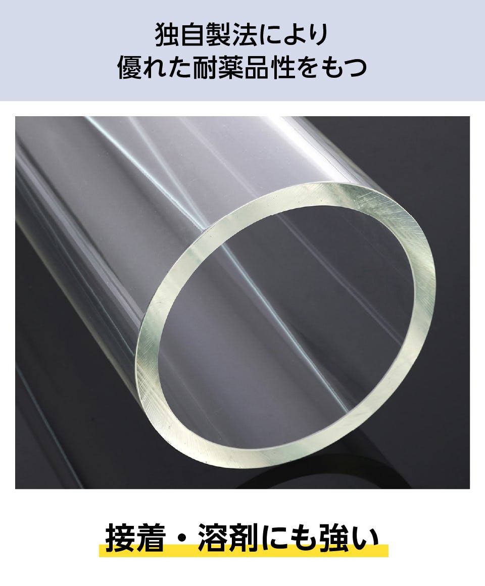 アクリルパイプ】規格サイズ／プラスチック製円筒の通販