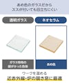 ネオセラム(耐熱ガラス) - すすがついても目立ちにくいあめ色(茶色)のガラス／薪ストーブの覗き窓に最適